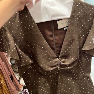 Polka dot mini dress